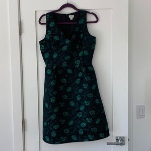 Floral J crew dress. Minimal wear. Flattering just dont reach for it